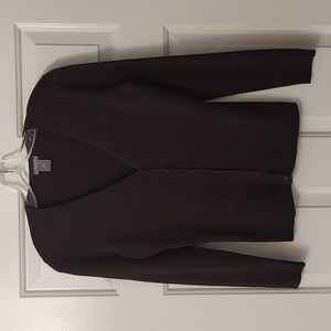 Ann Taylor Cardigan Sweater, Brown, Petite Size Medium
